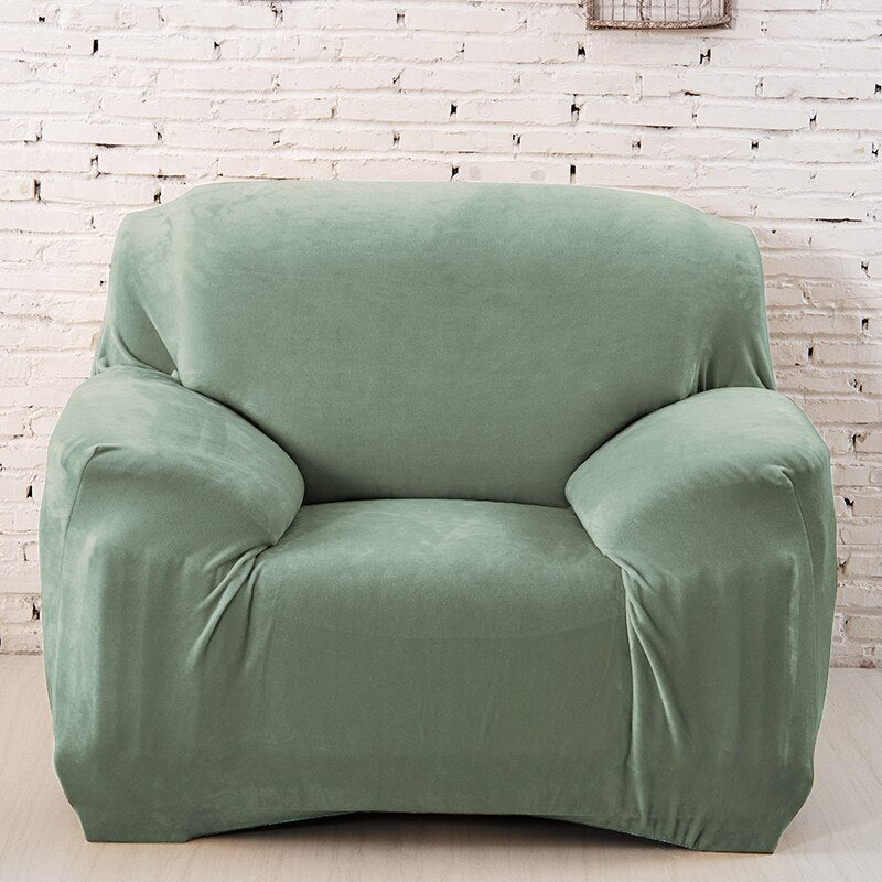 Thick Plush Fabric Sofa Cover
