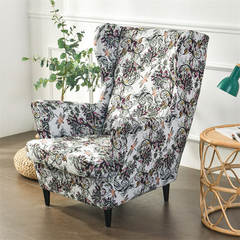 Printed Armchair Elastic Slipcover