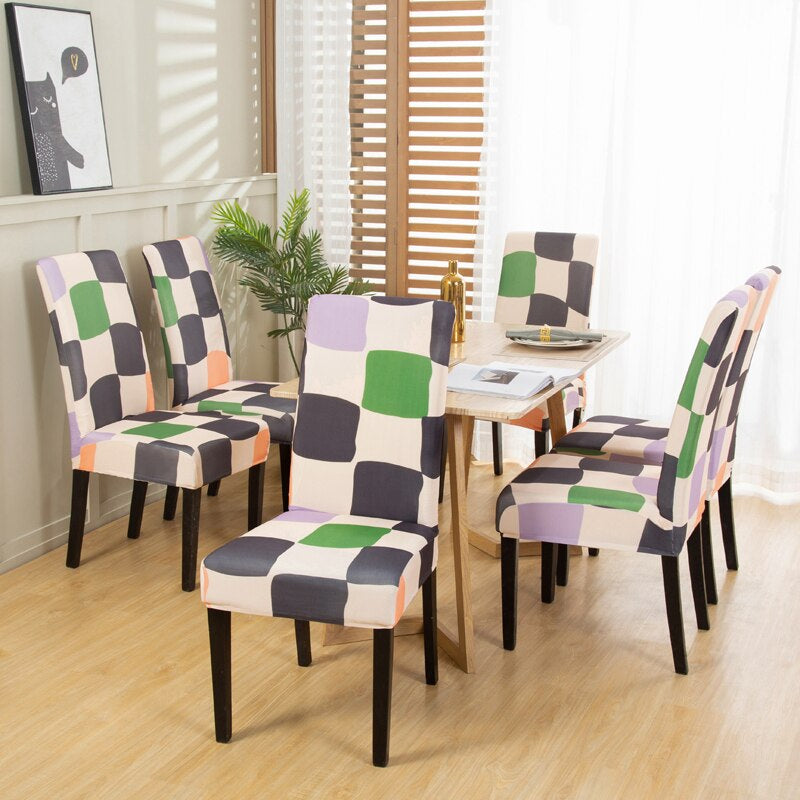 Elastic Dining Chair Cover Slipcover