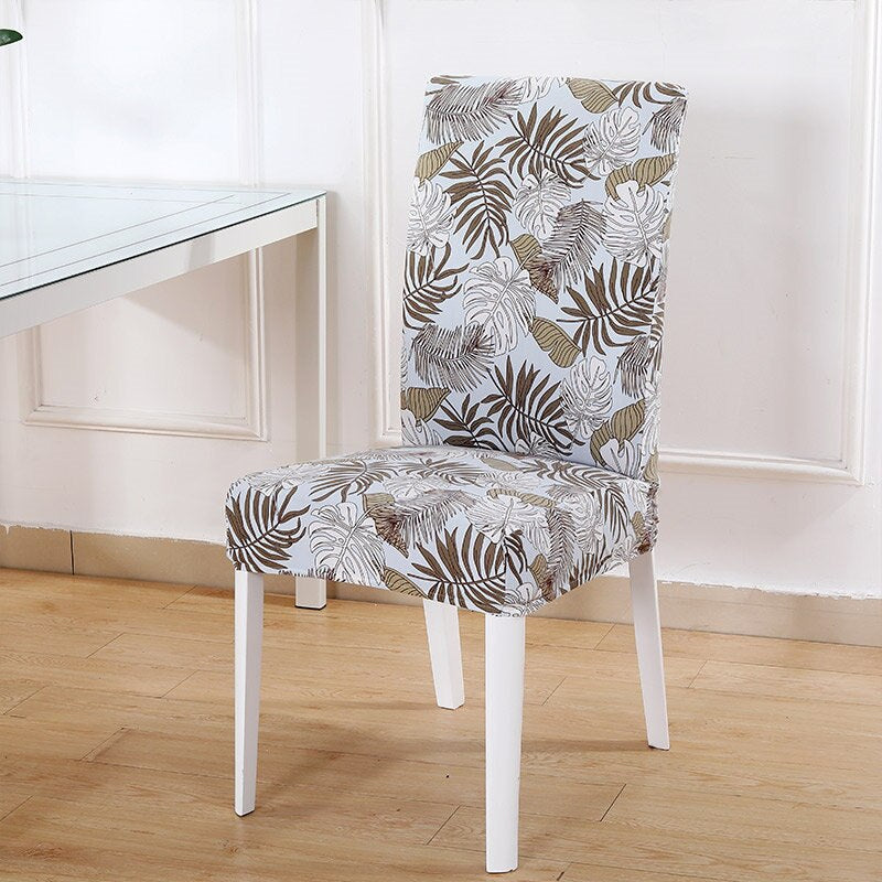 Printed Pattern Chair Cover For Dining Room