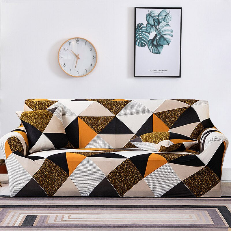 1/2/3/4 Seater Geometric Sofa Cover