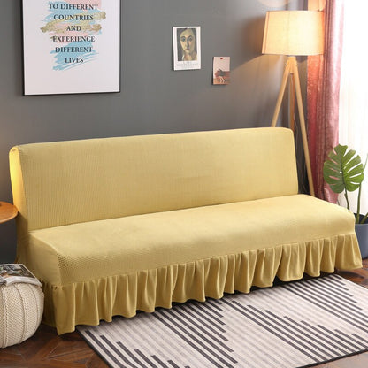 Frill Armless Sofa Bed Cover