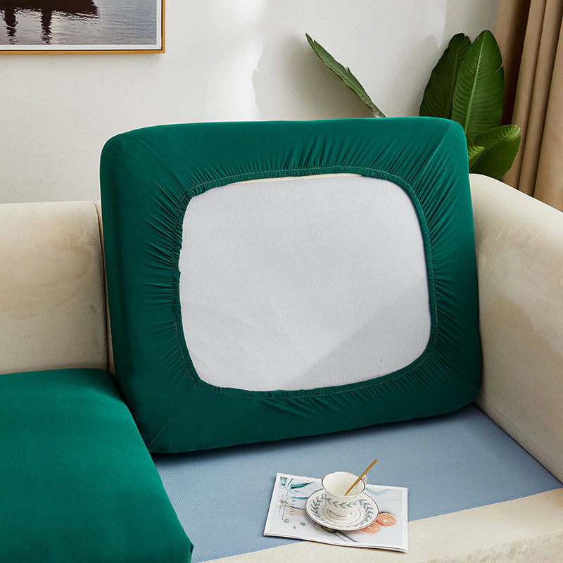 Plain Color Stretch Sofa Seat Cushion Cover