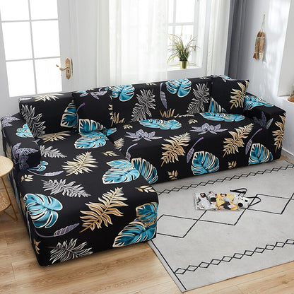 Square Printed L-shape Sofa Covers