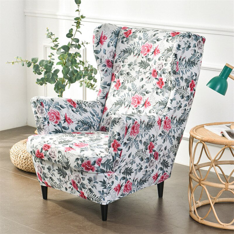 Printed Armchair Elastic Slipcover