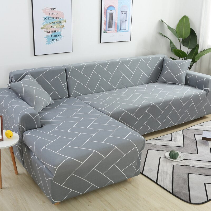 Elastic Plaid Sofa Covers for Living Room