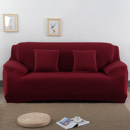 Elastic Plain Solid Sofa Cover