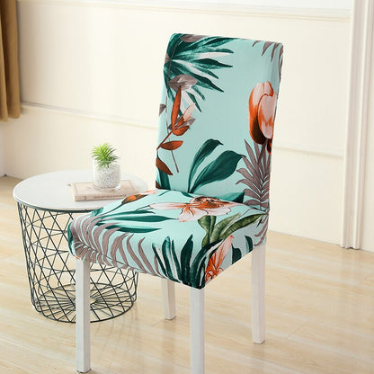 Printed Pattern Chair Cover For Dining Room