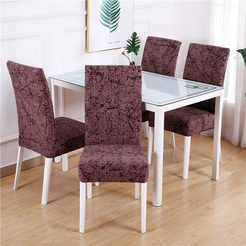 Printed Dining Elastic Chair Cover