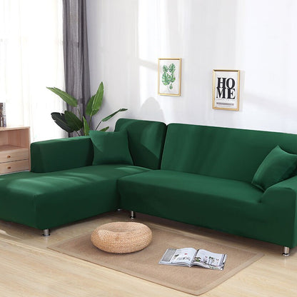 L-Style Plain Color Elastic Stretch Sofa Covers