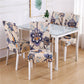 Dining Chair Elastic Pastoral Print Cover