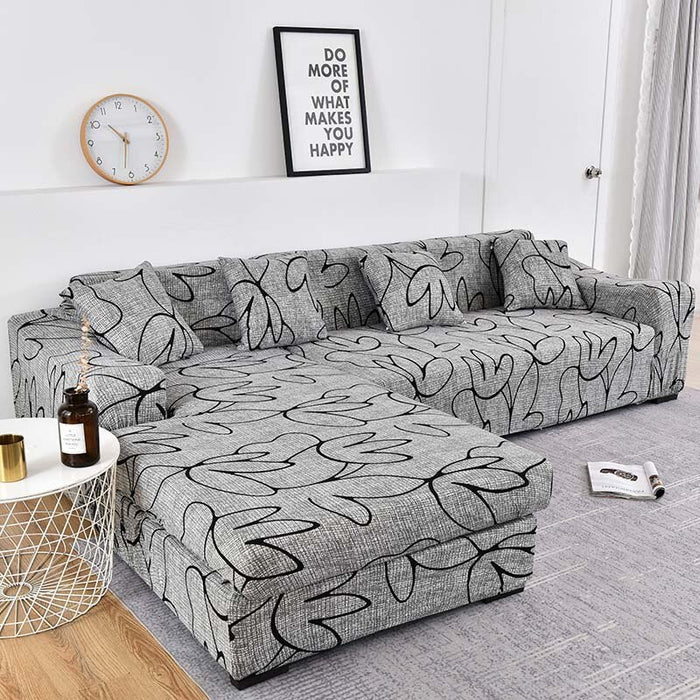 L Shaped Soft Longue Sofa Slipcover