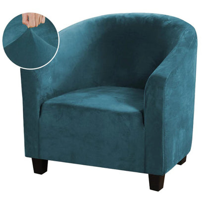 Velvet Club Chair Covers For Armchairs