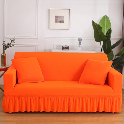 High Elastic Stretchable Cushion Couch Sofa Cover With Skirt