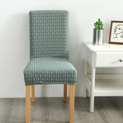 Solid Jacquard Chair Cover