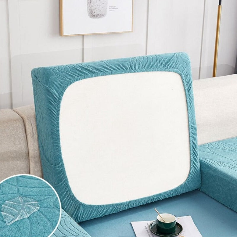 Thick Jacquard Waterproof Sofa Seat Cushion Covers
