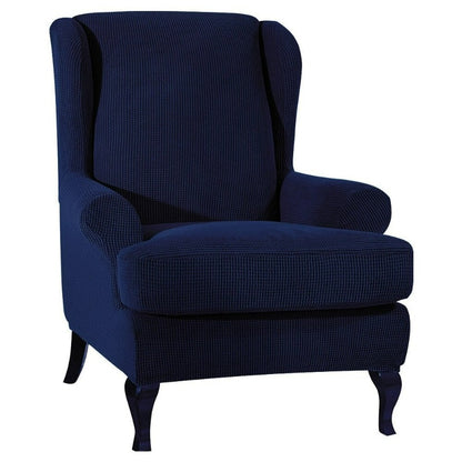 Sloping Arm Wing Back Chair Cover