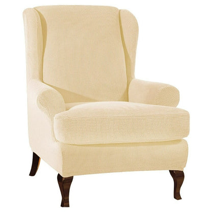 Sloping Arm Wing Back Chair Cover