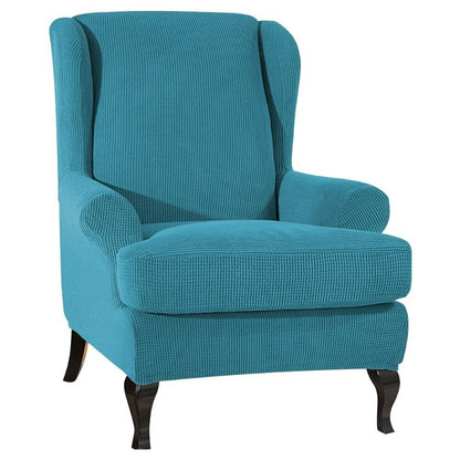 Sloping Arm Wing Back Chair Cover