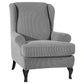 Sloping Arm Wing Back Chair Cover Elastic Armchair Protector