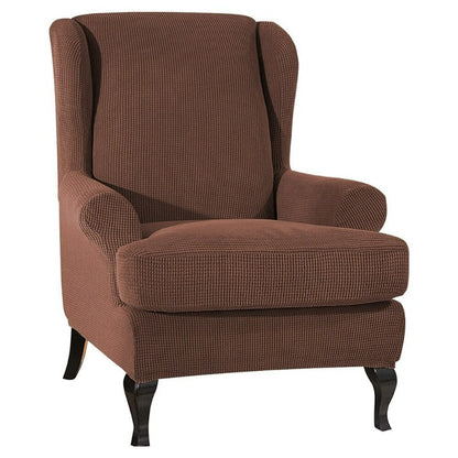 Sloping Arm Wing Back Chair Cover