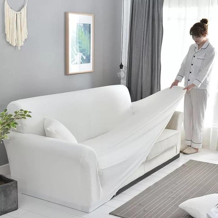 White Solid Slipcover.