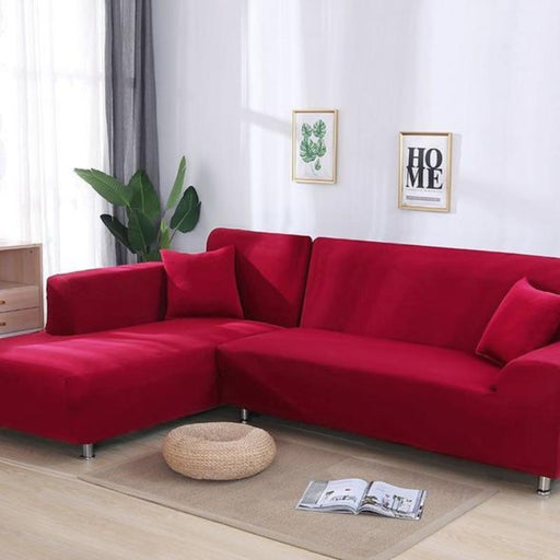 Solid Red Slipcovers for sofa.