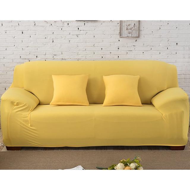 Solid Yellow Slipcovers for sofa.