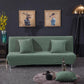 Solid Color Armless Sofa Bed Slipcover