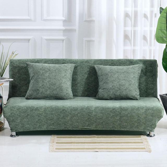 Solid Color with Texture Sofa Bed Slipcover