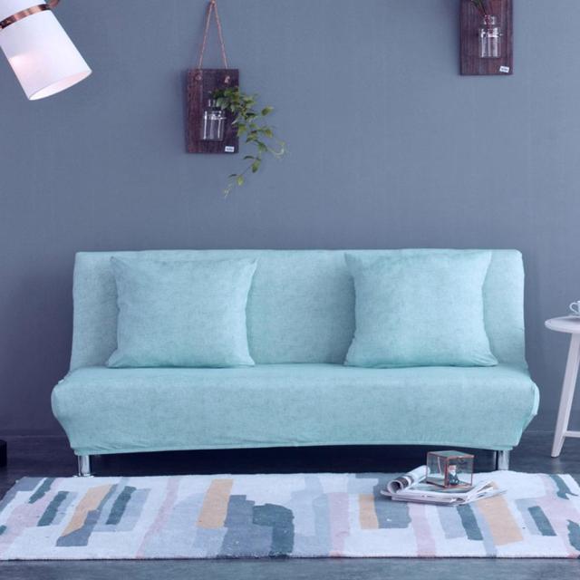 Solid Color with Texture Sofa Bed Slipcover