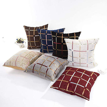 Grid Patterned Cushion Covers