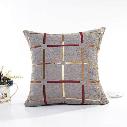 Grid Patterned Cushion Covers