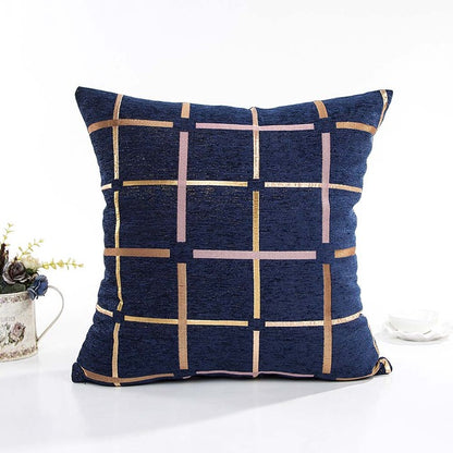 Grid Patterned Cushion Covers