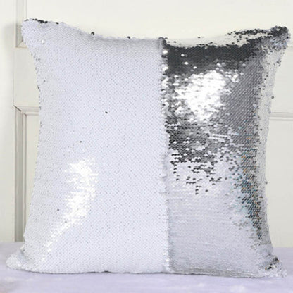 Double Colored Sequin Cushion Covers