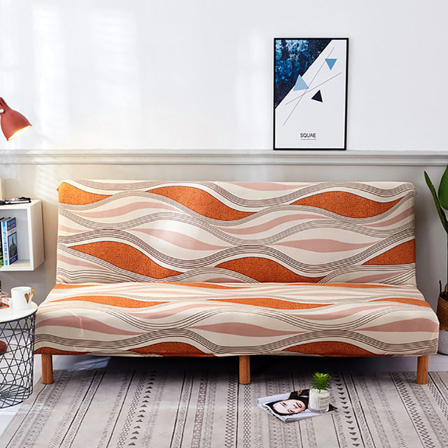 Printed Sofa Bed Slipcover