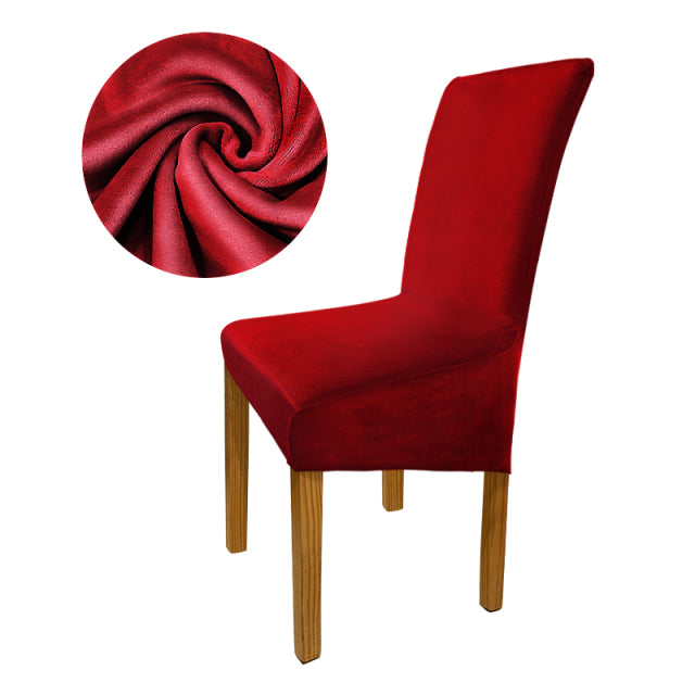 Extra Large Velvet Solid Color Chair Slipcovers