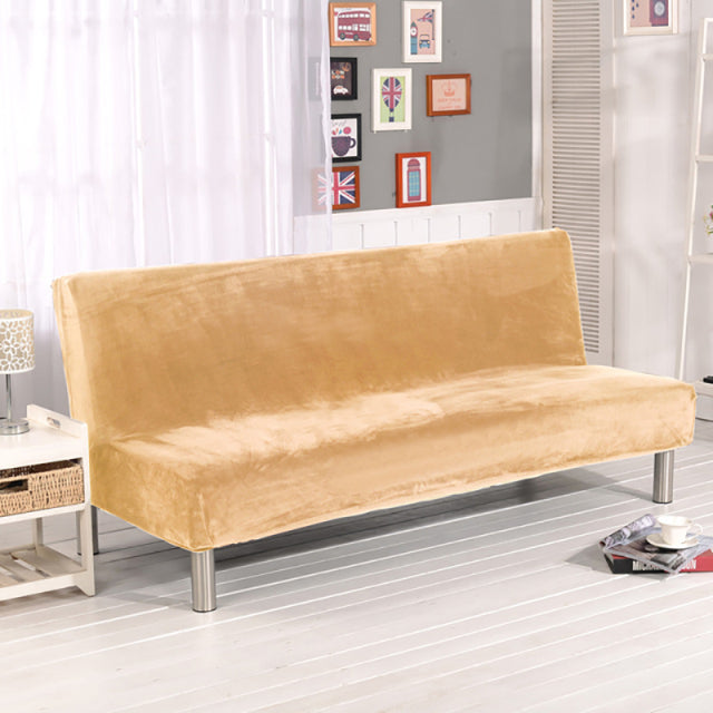 Solid Color with Soft Plush Sofa Bed Slipcover