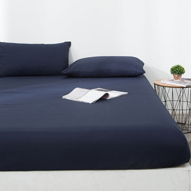 Solid Color Waterproof Bed Cover
