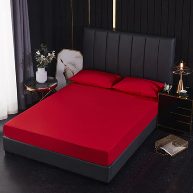 Solid Color Waterproof Bed Cover