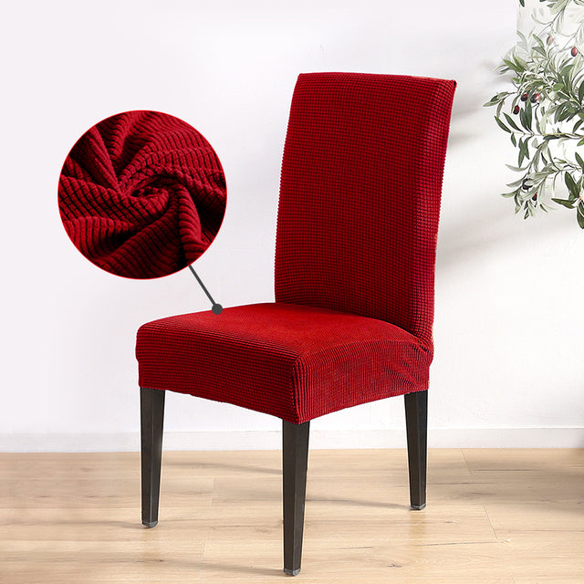 Solid Textured Chair Covers