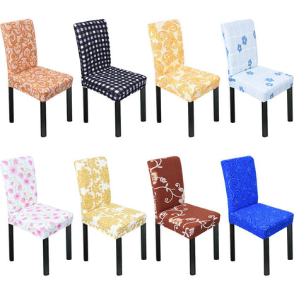 Products Meijuner Chair Cover Spandex Stretch Chair Covers Printed Pattern Chair Seat Protector Slipcover for Home Hotel WeddingY384