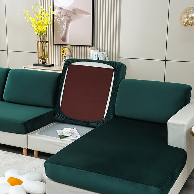 Smooth Velvet Sofa Cushion Covers