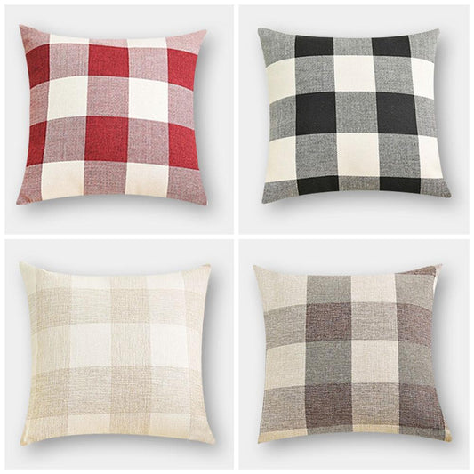 Plaid Cushion Covers