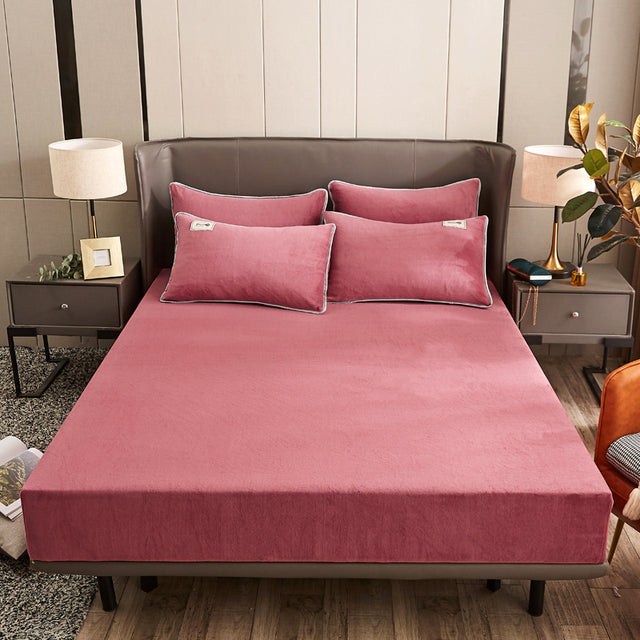 Velvet Solid Color Bed Covers