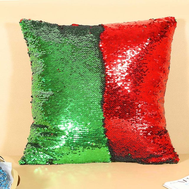 Double Multi-Colored Sequin Cushion Covers