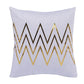 White & Gold Cushion Covers