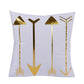 White & Gold Cushion Covers