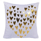 White & Gold Cushion Covers