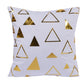 White & Gold Cushion Covers